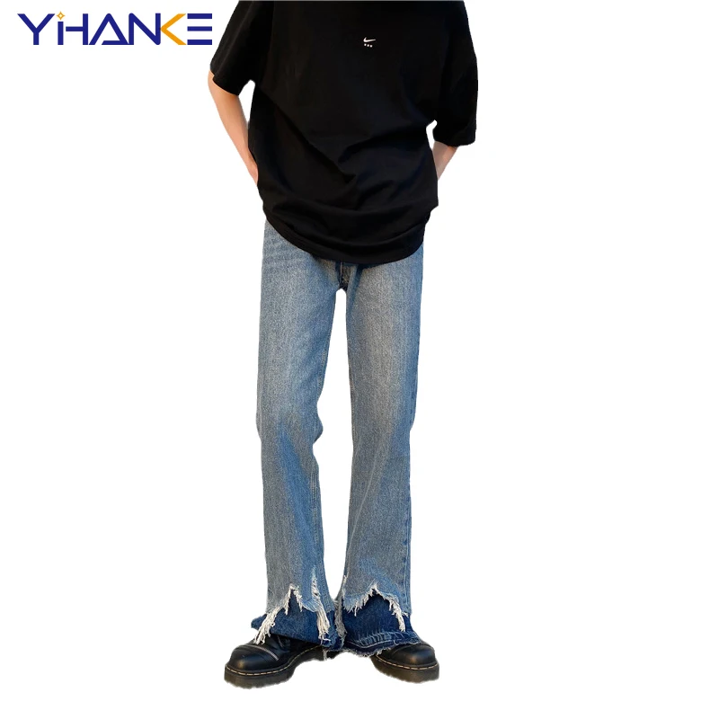 New Fashionable Men's High Street Jeans Side Splits Raw Edge Men's Mopping Flare Pants Trendy Hip Hop Street Men's Брюки мужские
New Fashionable Men's High Street Jeans Side Splits Raw Edge Men's Mopping Flare Pants Trendy Hip Hop Street Men's Брюки мужские