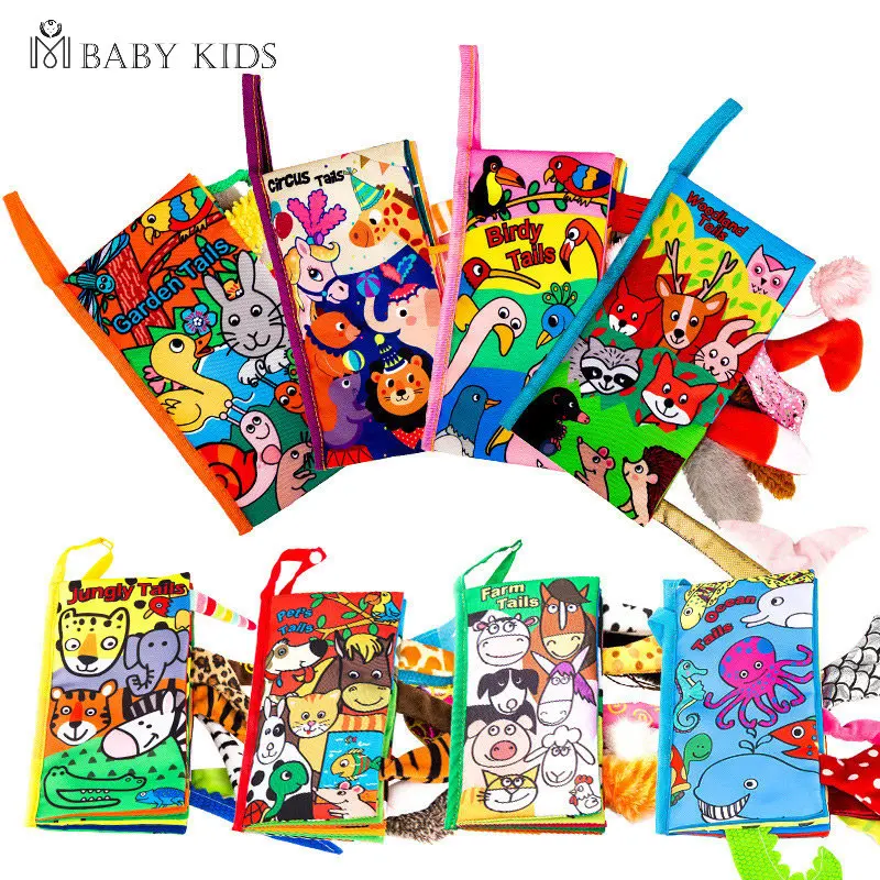 Baby animals tails soft cloth book Baby Early Learning soft books 3D Cloth Cognitive Early Learning toys 
Baby animals tails soft cloth book Baby Early Learning soft books 3D Cloth Cognitive Early Learning toys