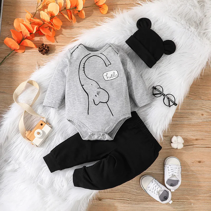 2022 New Summer Baby Clothes Sets Short Sleeve Print Elephant Gray 2 Piece Sets Designer Casual Girls Clothes Sets 0-2T
2022 New Summer Baby Clothes Sets Short Sleeve Print Elephant Gray 2 Piece Sets Designer Casual Girls Clothes Sets 0-2T