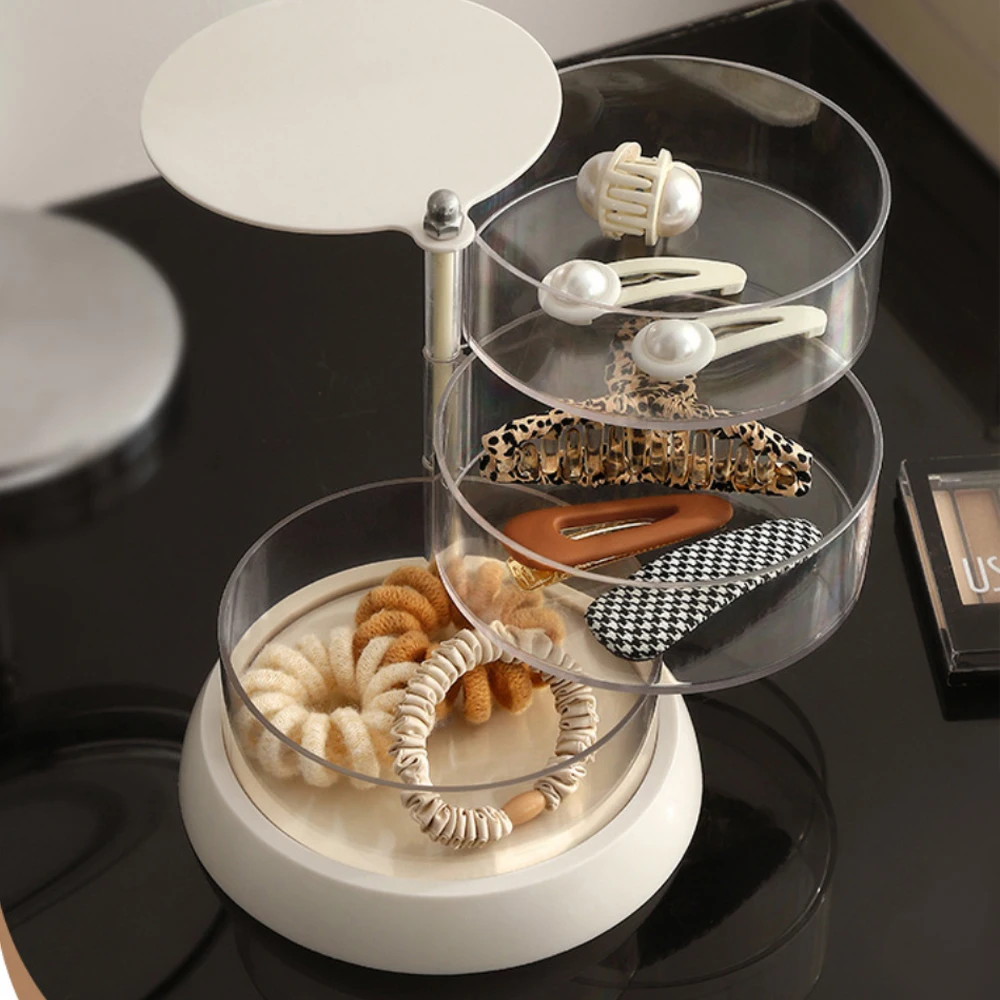 Durable Jewelry Boxes 360-degree Rotatable Design Layered Storage Design Rotatable Storage Box Dust Cover Creative Wholesale
Durable Jewelry Boxes 360-degree Rotatable Design Layered Storage Design Rotatable Storage Box Dust Cover Creative Wholesale