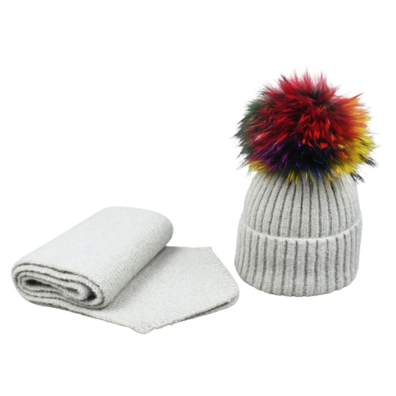 Women Men Winter 2 Pieces Beanie Hat Long Scarf Set Colorful Fluffy Pompom Ball Ribbed Knitted Cuffed Skull Cold Weather
Women Men Winter 2 Pieces Beanie Hat Long Scarf Set Colorful Fluffy Pompom Ball Ribbed Knitted Cuffed Skull Cold Weather