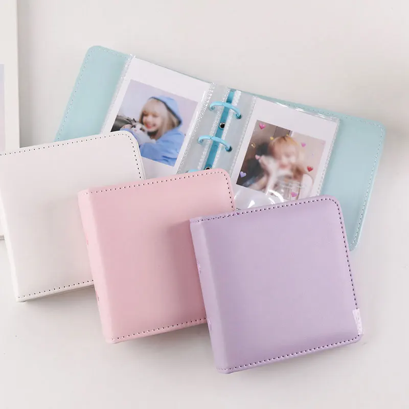 New PU Leather Shell Photocard Holder Cartoon Candy Color Photo Album 3 Inch 40 Pockets Instax Album Loose-leaf Kpop Card Binder
New PU Leather Shell Photocard Holder Cartoon Candy Color Photo Album 3 Inch 40 Pockets Instax Album Loose-leaf Kpop Card Binder