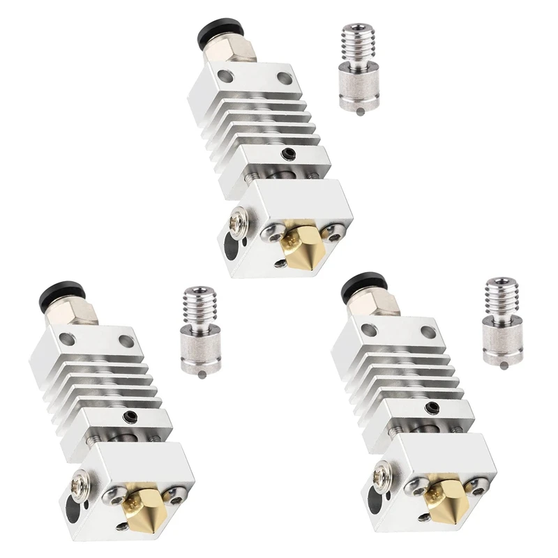 3X All Metal Hotend - Titanium Heat Break, Nozzle .4mm, Pneumatic Coupler, Silicone Sock Creality Ender 3 PRO Upgrades
3X All Metal Hotend - Titanium Heat Break, Nozzle .4mm, Pneumatic Coupler, Silicone Sock Creality Ender 3 PRO Upgrades