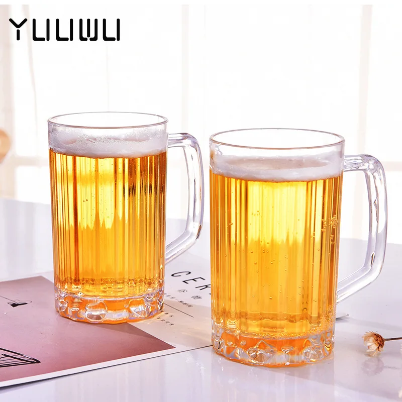 500ML Transparent Beer Mug Plastic Unbreakable Breakfast Milk Coffee Juice Water Cup Barware Drinkware for Home Party Bar KTV
500ML Transparent Beer Mug Plastic Unbreakable Breakfast Milk Coffee Juice Water Cup Barware Drinkware for Home Party Bar KTV