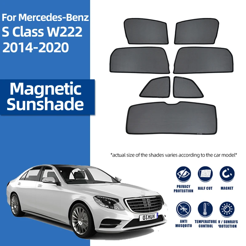 For Mercedes Benz S Class W222 2013-2020 Magnetic Car Sunshade Shield Front Windshield Curtain Rear Side Window Sun Shade Visor
For Mercedes Benz S Class W222 2013-2020 Magnetic Car Sunshade Shield Front Windshield Curtain Rear Side Window Sun Shade Visor