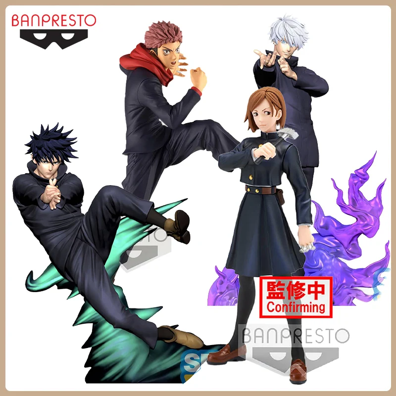 

Genuine Original Jujutsu Kaisen Figure Gojo Satoru Yuji Itadori Nobara Kugisaki Megumi Fushiguro Collectible Model Dolls Toys