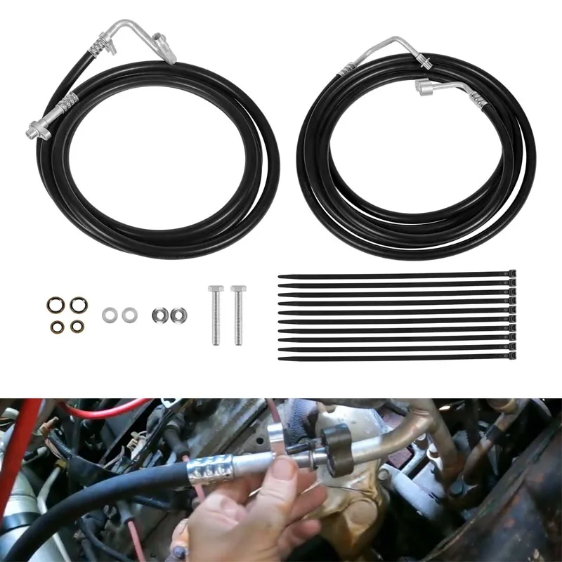 Air Conditioning Replacement Lines Rear AC Line Set AC Hoses SU33468 Fit for Chevy Suburban, Cadillac Escalade ESV, Yukon XL
Air Conditioning Replacement Lines Rear AC Line Set AC Hoses SU33468 Fit for Chevy Suburban, Cadillac Escalade ESV, Yukon XL