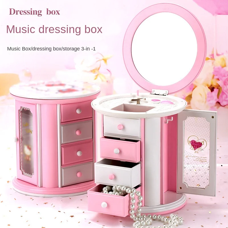 New Sanrio Hello Kitty Three Small Drawer Jewellery Storage Octagonal Box Cartoon Makeup Table Girls Kawaii Birthday Gift
New Sanrio Hello Kitty Three Small Drawer Jewellery Storage Octagonal Box Cartoon Makeup Table Girls Kawaii Birthday Gift
