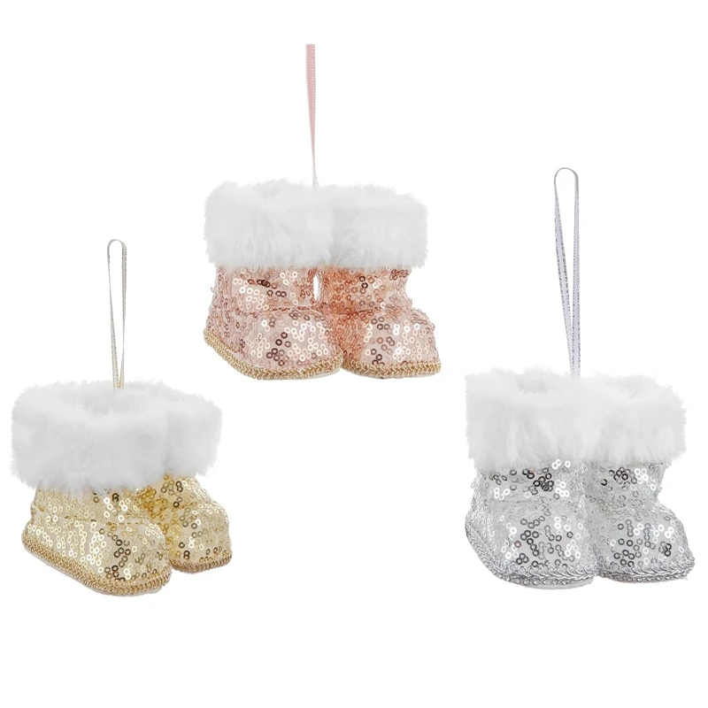 3 Pairs Christmas Plush Boot Shoe Toy Baubles Xmas Tree Hanging Pendant Ornaments Home Decoration New Year Gift Navidad
3 Pairs Christmas Plush Boot Shoe Toy Baubles Xmas Tree Hanging Pendant Ornaments Home Decoration New Year Gift Navidad