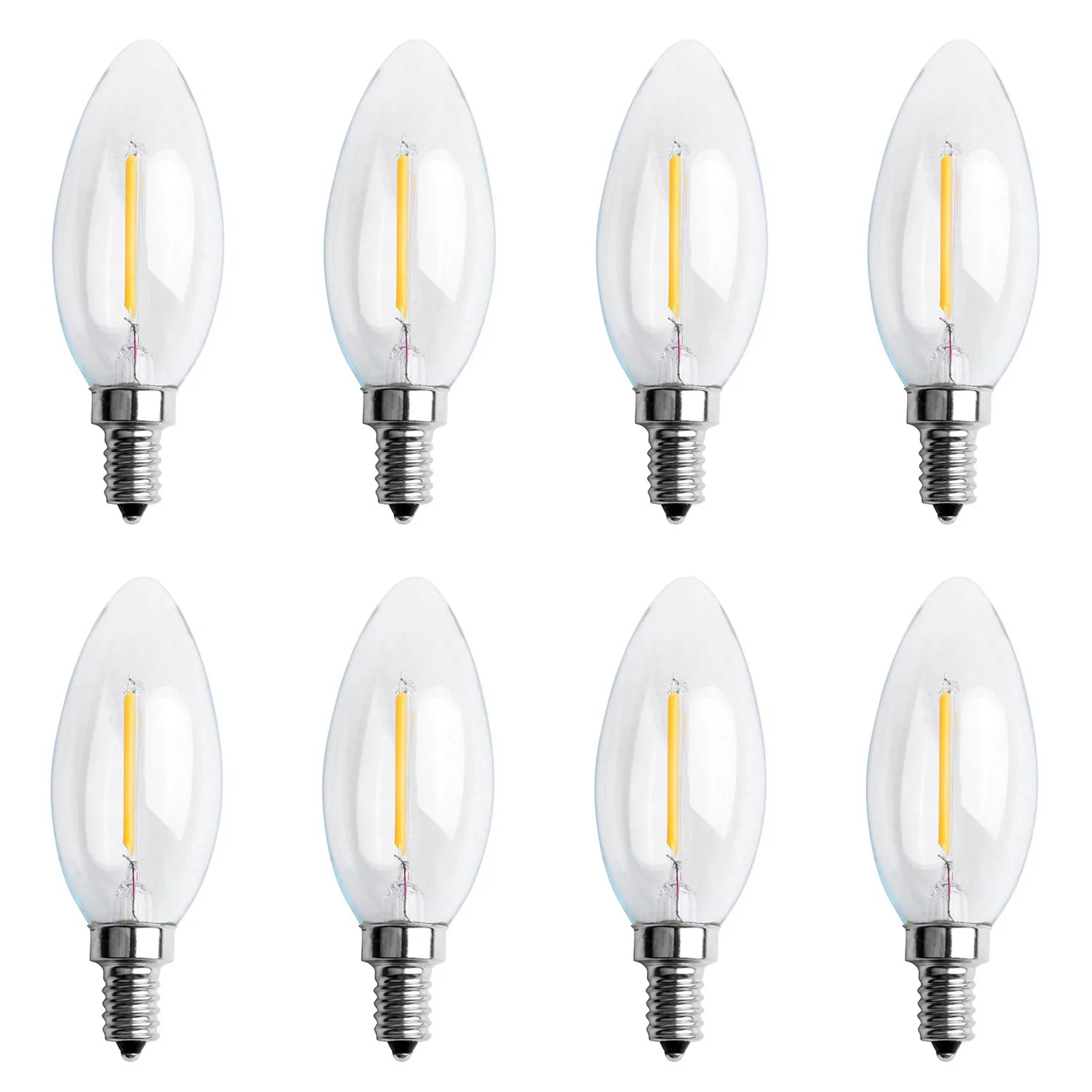 8X Dimmable E12 2W COB Edison Candle Flame Filament LED Light Bulb Lamp 10 x 3.5cm
8X Dimmable E12 2W COB Edison Candle Flame Filament LED Light Bulb Lamp 10 x 3.5cm