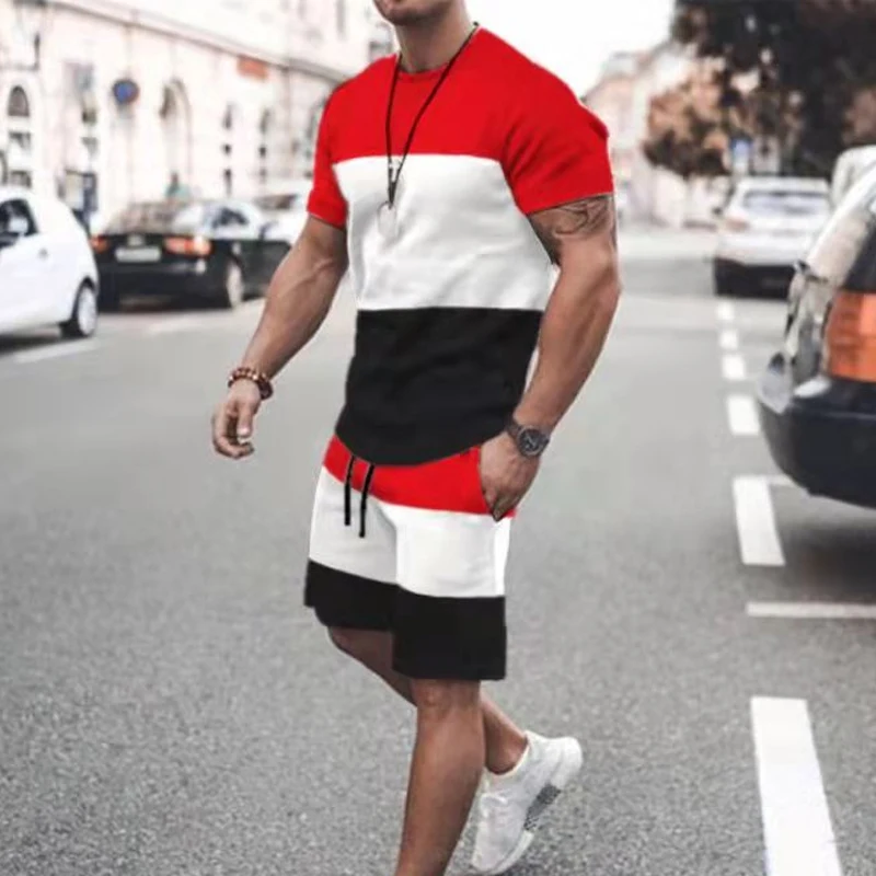 3D Men's T-shirt Set Sportswear Men's Oversized Clothing T-shirts Shorts Suits Summer Beach Male Short Set Short Tracksuit Suit
3D Men's T-shirt Set Sportswear Men's Oversized Clothing T-shirts Shorts Suits Summer Beach Male Short Set Short Tracksuit Suit