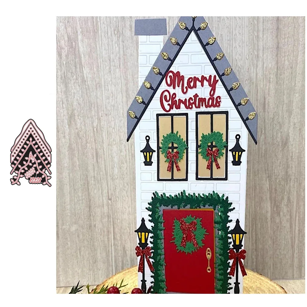 Christmas Lace Roof Decoration Metal Cutting Dies And Stamp DIY Scrapbook Manual Paper Card Decorative Embossing Process Mold
Christmas Lace Roof Decoration Metal Cutting Dies And Stamp DIY Scrapbook Manual Paper Card Decorative Embossing Process Mold