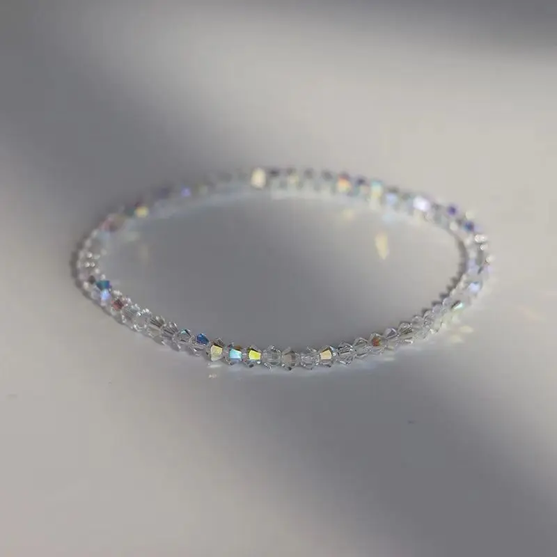 Shiny Transparent White Thin Crystal Bracelet For Women Simple Refracted Colorful Light Stretch Bracelet 2023 Jewelry Party Gift
Shiny Transparent White Thin Crystal Bracelet For Women Simple Refracted Colorful Light Stretch Bracelet 2023 Jewelry Party Gift