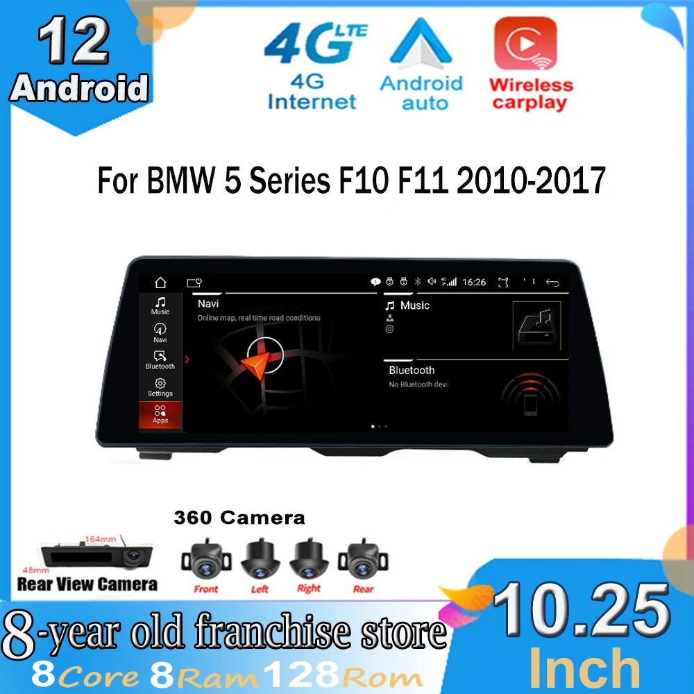 Головное устройство с GPS-навигацией для BMW 5 Series F10 F11 2010-2017 CIC NBT система 10,25 дюймов Android 12,0 Автомобильный плеер мультимедийный видео
Головное устройство с GPS-навигацией для BMW 5 Series F10 F11 2010-2017 CIC NBT система 10,25 дюймов Android 12,0 Автомобильный плеер мультимедийный видео