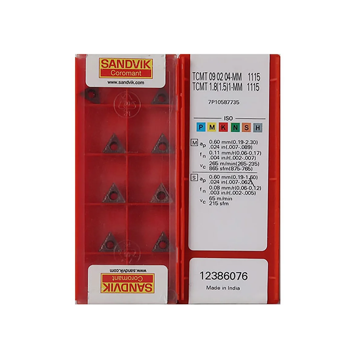 Sandvik Coromant 100% Original TCMT TCMT11 TCMT110204 UF 3215 Medium Finishing Carbide Turning Inserts TurningTools
Sandvik Coromant 100% Original TCMT TCMT11 TCMT110204 UF 3215 Medium Finishing Carbide Turning Inserts TurningTools