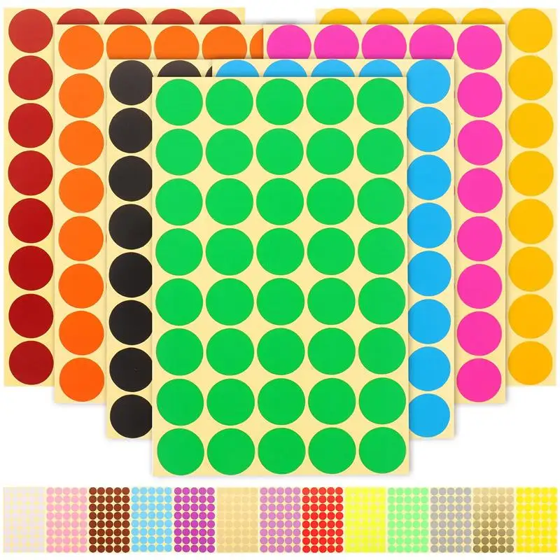 20 Sheets of Multifunction Dot Decals Round Label Sticker Round Classification Stickers Label Sticker
20 Sheets of Multifunction Dot Decals Round Label Sticker Round Classification Stickers Label Sticker