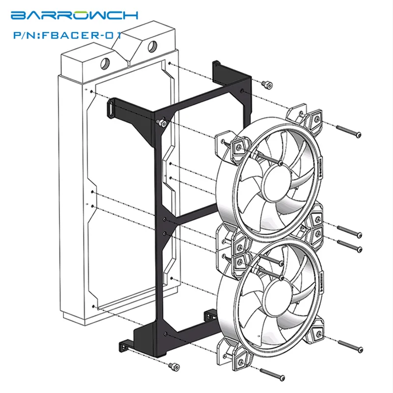 Barrowch FBACER-01, 240 модуль установки радиатора, для модульной панели Mobula чехол
Barrowch FBACER-01, 240 модуль установки радиатора, для модульной панели Mobula чехол