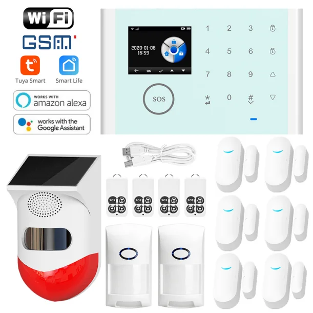 WiFi GSM GPRS 3 IN 1 Ir Detector Solar Sound Light Door Sensor Smart Life Security Kit Tuya Smart System
WiFi GSM GPRS 3 IN 1 Ir Detector Solar Sound Light Door Sensor Smart Life Security Kit Tuya Smart System