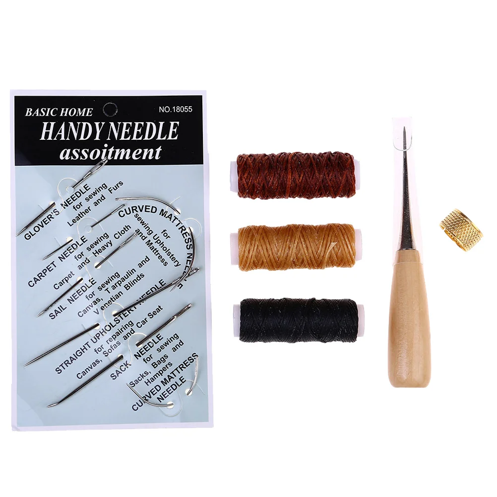 Kit Sewing Needle Repair Tools Craft Tool Hand Shoes Thread Drilling Diy Crafting Waxed Cord Cone Startercoat Set Stitching
Kit Sewing Needle Repair Tools Craft Tool Hand Shoes Thread Drilling Diy Crafting Waxed Cord Cone Startercoat Set Stitching