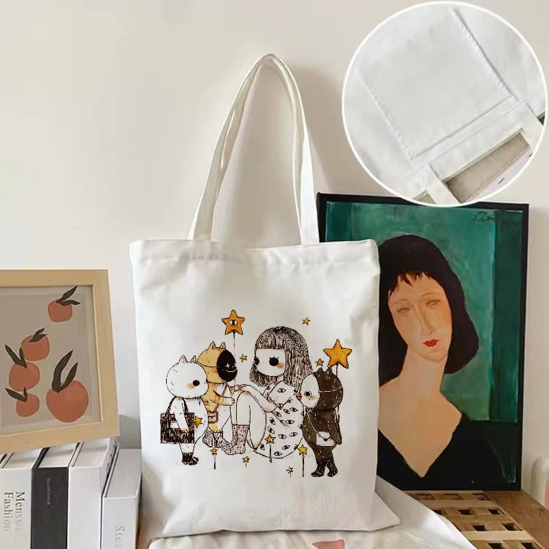 Japanese punk Vintage kawaii Anime canvas bag cartoon Harajuku Preppy casual shopper bag big-capacity sweet women shoulder bags
Japanese punk Vintage kawaii Anime canvas bag cartoon Harajuku Preppy casual shopper bag big-capacity sweet women shoulder bags