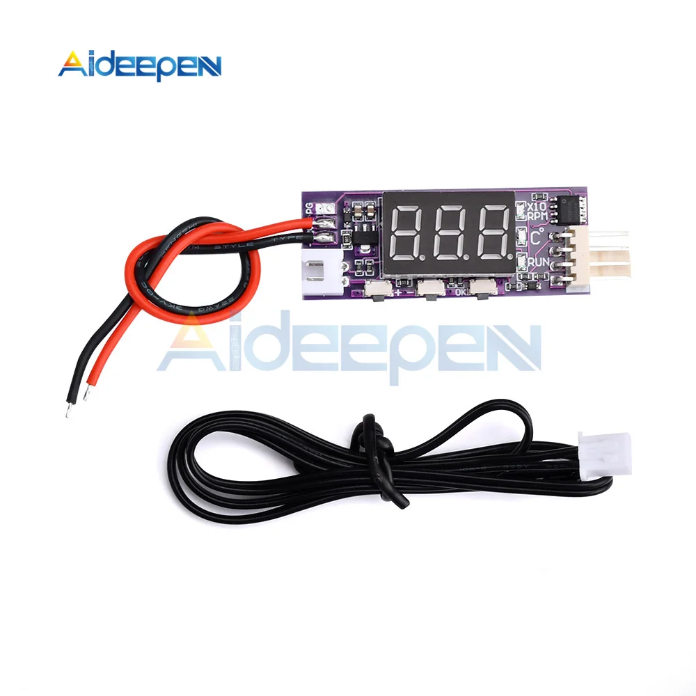 DC 12V Mini 4 Wire PWM Fan Temperature Control Governor Temperature Speed Digital Display Support 3A Fan On/Off Control
DC 12V Mini 4 Wire PWM Fan Temperature Control Governor Temperature Speed Digital Display Support 3A Fan On/Off Control