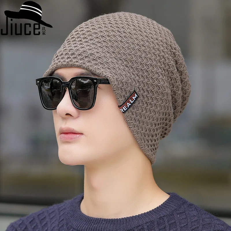 Men's autumn and winter knitted wool hat warm pile pile cap Baotou cap Casquette Femme cap for men S50
Men's autumn and winter knitted wool hat warm pile pile cap Baotou cap Casquette Femme cap for men S50