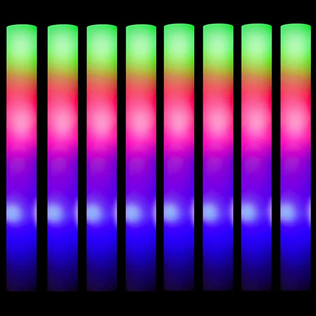 12/20/30/50Pcs Glow Sticks Colorful LED Luminous Foam Stick Wands Fluorescent Cheer Tube for Wedding Concert Bar Party Supplies
12/20/30/50Pcs Glow Sticks Colorful LED Luminous Foam Stick Wands Fluorescent Cheer Tube for Wedding Concert Bar Party Supplies