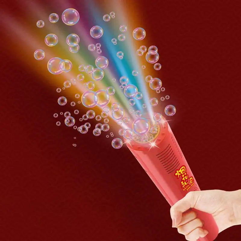 Automatic Bubble Maker Toys 12 Holes Firework Bubble Blower with Music&Light Electric Bubbles Machine for New Year Decoration
Automatic Bubble Maker Toys 12 Holes Firework Bubble Blower with Music&Light Electric Bubbles Machine for New Year Decoration