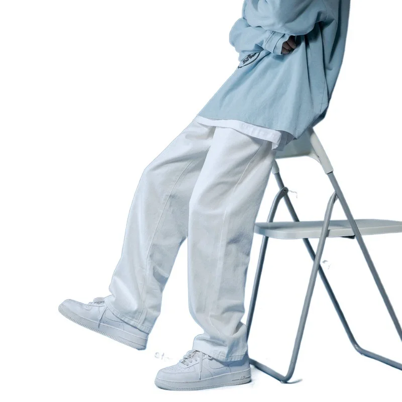 Прямые джинсы для мужчин и женщин, белые свободные джинсовые брюки, нейтральные джинсы, уличная одежда, повседневные однотонные широкие джи...
Прямые джинсы для мужчин и женщин, белые свободные джинсовые брюки, нейтральные джинсы, уличная одежда, повседневные однотонные широкие джи...