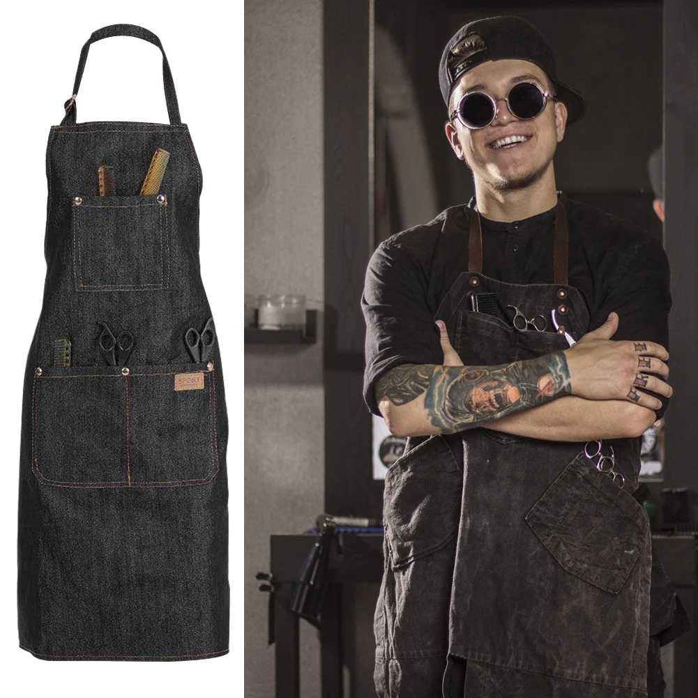Denim Apron Adjustable Convenient Front Pocket Foldable Soft Wear-resistant Overalls For Home Kitchen Garden
Denim Apron Adjustable Convenient Front Pocket Foldable Soft Wear-resistant Overalls For Home Kitchen Garden