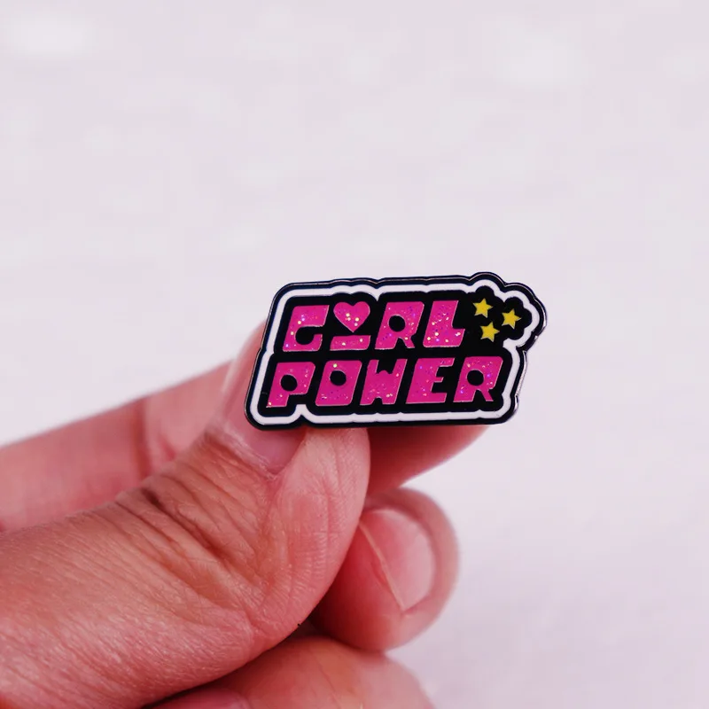 GIRL POWER Glitter Hard Enamel Pin Feminist Brooch Badge for Women Girls Jewelry Accessory
GIRL POWER Glitter Hard Enamel Pin Feminist Brooch Badge for Women Girls Jewelry Accessory