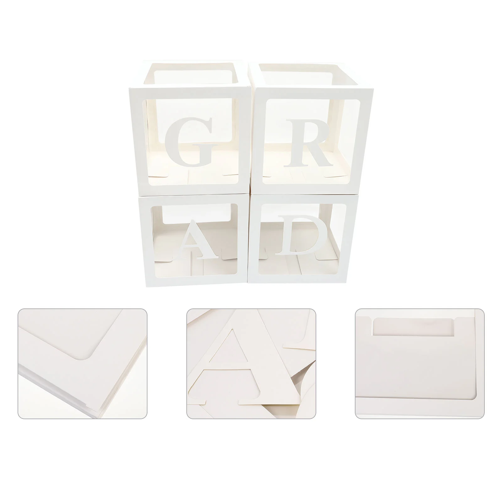 Balloon Boxes Box Party Graduation Grad Balloons Transparent Decor Decoration Congrats Letter Block Class Cases Supplies
Balloon Boxes Box Party Graduation Grad Balloons Transparent Decor Decoration Congrats Letter Block Class Cases Supplies