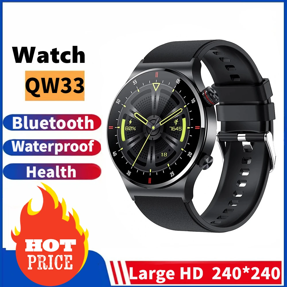 2022 New Smart Watch Men QW33 Sports Bracelet Bluetooth Call NFC IP67 Waterproof Gift Custom Bracelet Men Smartwatch For Android
2022 New Smart Watch Men QW33 Sports Bracelet Bluetooth Call NFC IP67 Waterproof Gift Custom Bracelet Men Smartwatch For Android