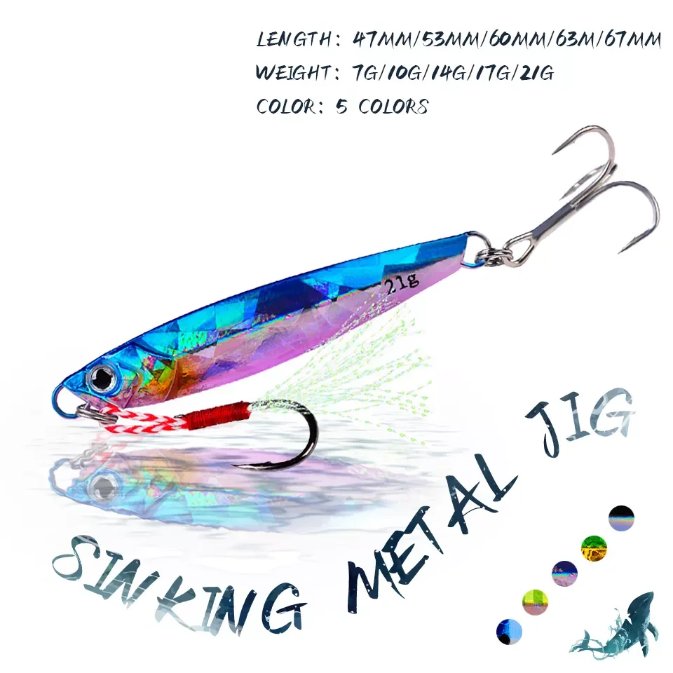 1Pcs 7G-21G Fishing Lure Minnow Artificial Hard Bait Pike Bass Metal Jig Spoon Spinner Baits Sinking Carp pesca Tackle
1Pcs 7G-21G Fishing Lure Minnow Artificial Hard Bait Pike Bass Metal Jig Spoon Spinner Baits Sinking Carp pesca Tackle