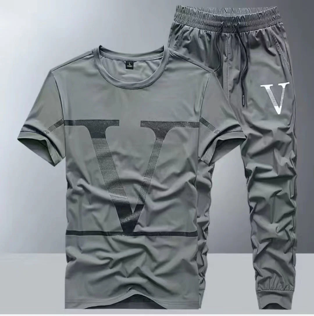 Summer new ice silk suit male summer yout fasion brand sort sleeve T-sirt male loose pants casual sportswear male
Summer new ice silk suit male summer yout fasion brand sort sleeve T-sirt male loose pants casual sportswear male