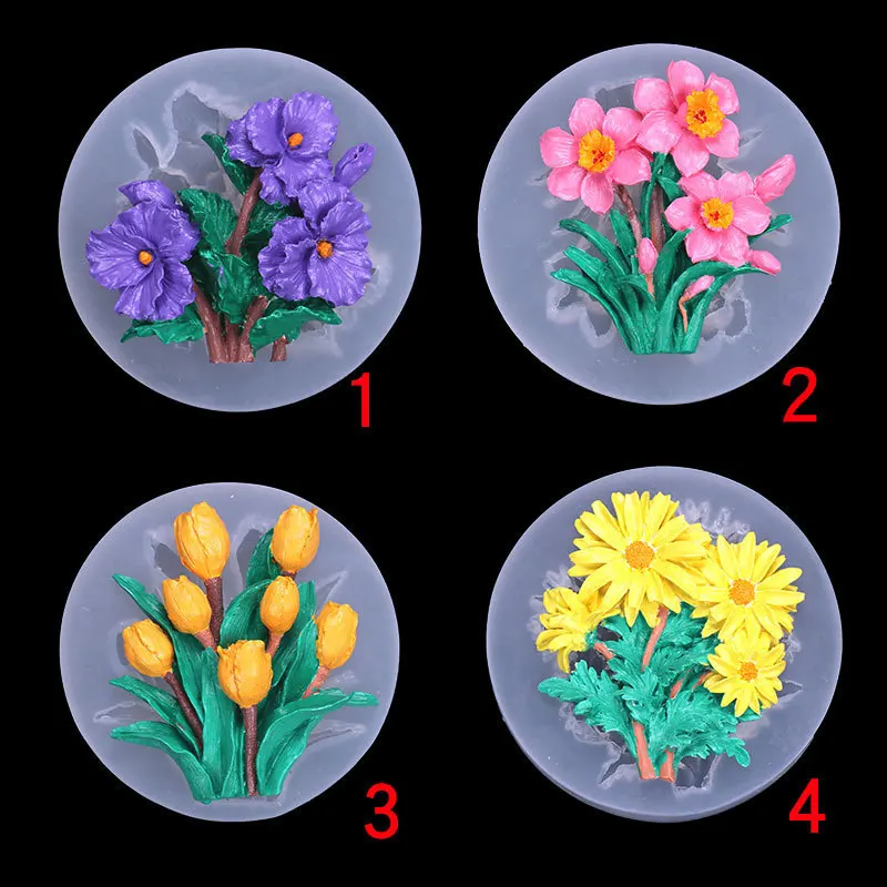 Sunflower Carnation Bud Flower Shaped Silicone Molds Handmade Polymer Clay Mould Epoxy Resin Casting Tool Plaster Fondant Mold 
Sunflower Carnation Bud Flower Shaped Silicone Molds Handmade Polymer Clay Mould Epoxy Resin Casting Tool Plaster Fondant Mold