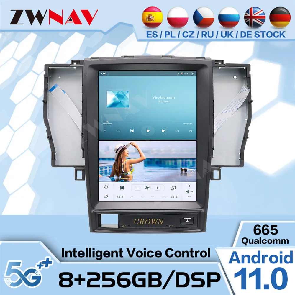 4K 13.6"Big screen Tesla style Android 8.1 Car radio Stereo For TOYOTA CROWN GPS Navigation Audio radio BT WIfi head unit no dvd
4K 13.6"Big screen Tesla style Android 8.1 Car radio Stereo For TOYOTA CROWN GPS Navigation Audio radio BT WIfi head unit no dvd
