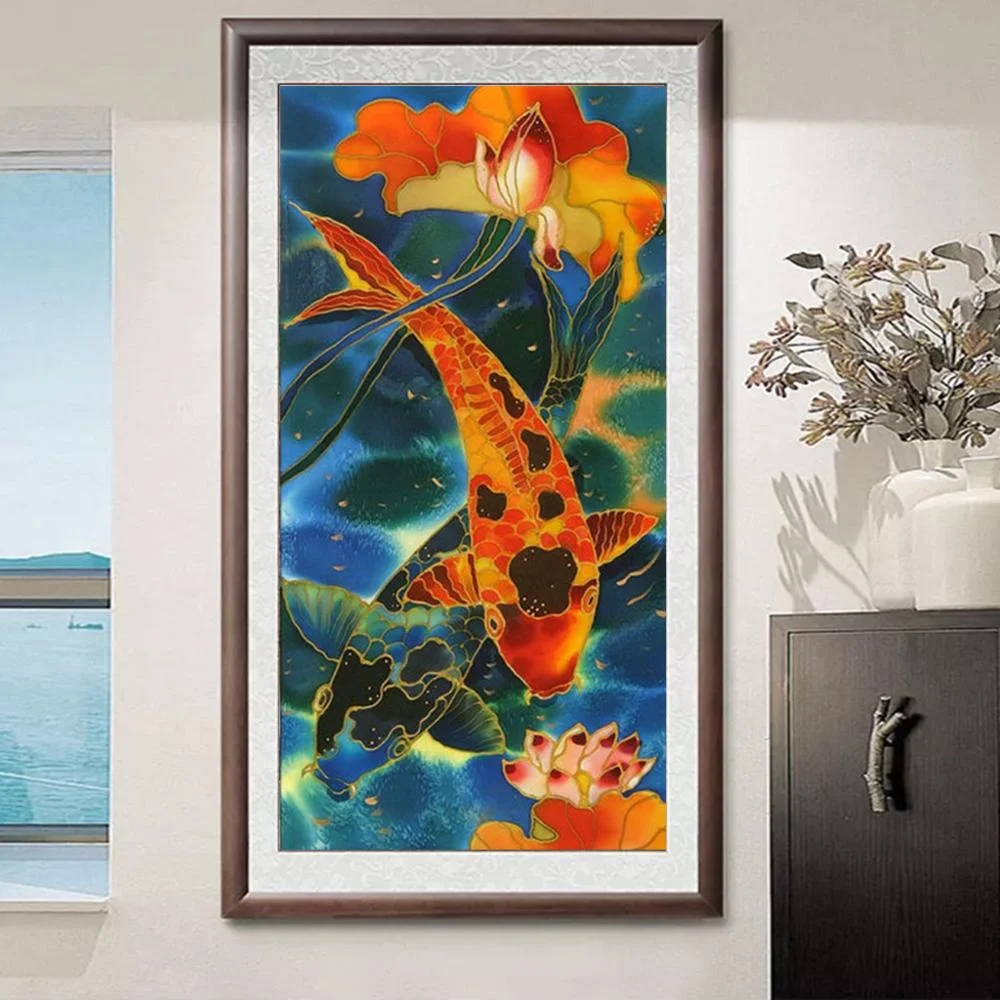 DIY 5D diamond painting diamond cross stitch goldfish home decoration diamond embroidery
DIY 5D diamond painting diamond cross stitch goldfish home decoration diamond embroidery