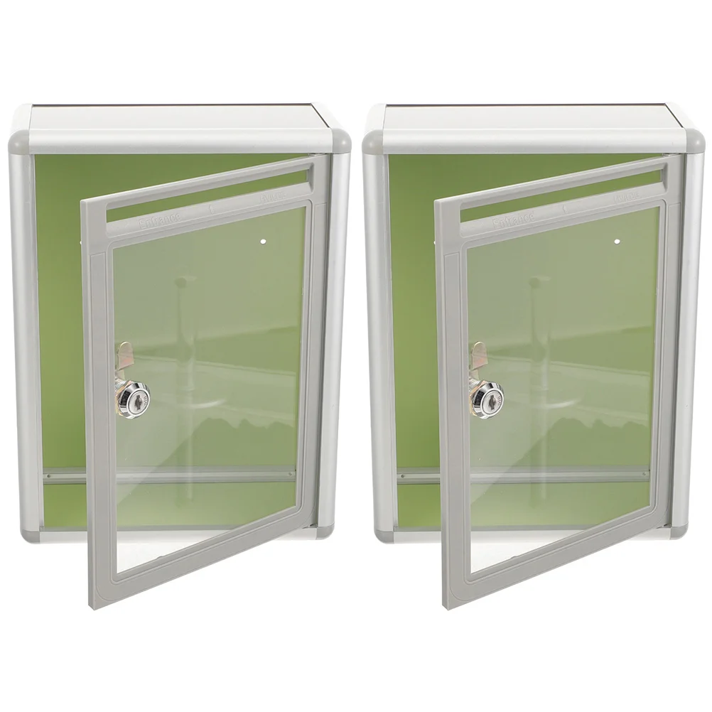 Wall Mount Suggestion Boxes 2Pcs Post Box Metal Mailbox Lock Fundraising Donation Box Collection Box Ballot Box Locking Letter
Wall Mount Suggestion Boxes 2Pcs Post Box Metal Mailbox Lock Fundraising Donation Box Collection Box Ballot Box Locking Letter