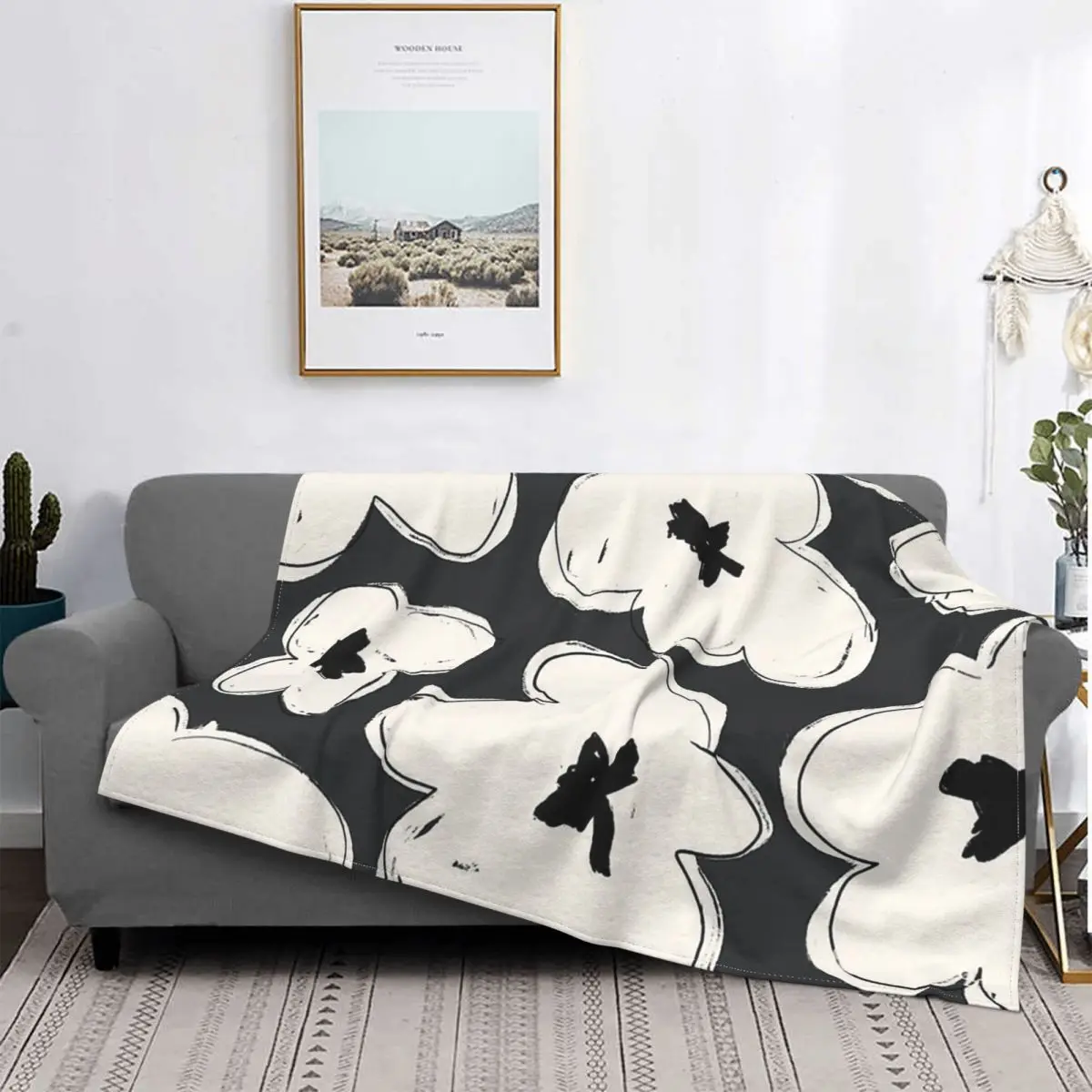 Boho Flower Blanket Fleece Summer Bold Daisies Pattern In Black And White - Daisy Sketch Drawing Plaid Throw Blankets For Office
Boho Flower Blanket Fleece Summer Bold Daisies Pattern In Black And White - Daisy Sketch Drawing Plaid Throw Blankets For Office