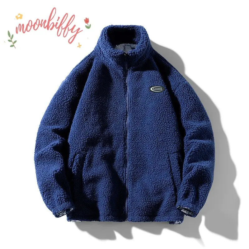 Man Casual Fleece Jacket Women Double-Side Warm Coat Male Harajuku Winter Lamb Velvet Outdoor Couple Streetwear Youth Sweatshirt
Man Casual Fleece Jacket Women Double-Side Warm Coat Male Harajuku Winter Lamb Velvet Outdoor Couple Streetwear Youth Sweatshirt