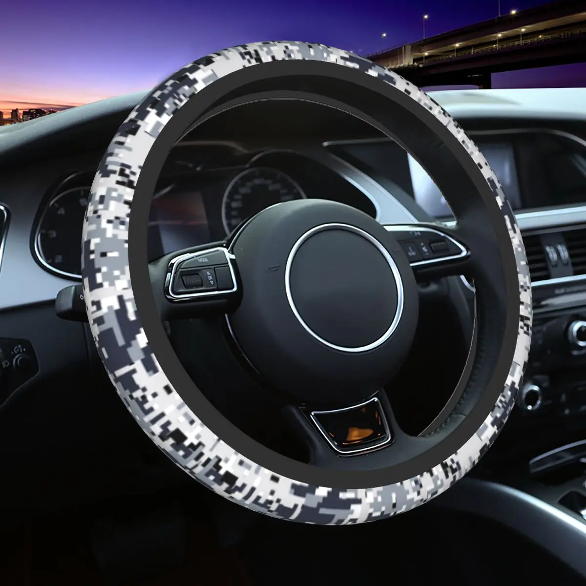 Urban Digital Army Camouflage Car Steering Wheel Cover 38cm Soft Steering Wheel Protective Cover Fashion Car Accessories
Urban Digital Army Camouflage Car Steering Wheel Cover 38cm Soft Steering Wheel Protective Cover Fashion Car Accessories