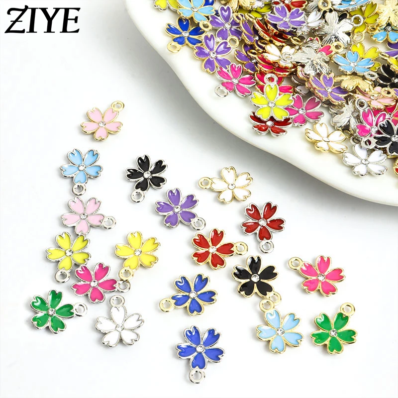 20pcs 14*17mm Zinc Alloy Enamel Flowers Charms For DIY Jewelry Making Cute Earrings Pendant Necklace Handmade Accessories Crafts
20pcs 14*17mm Zinc Alloy Enamel Flowers Charms For DIY Jewelry Making Cute Earrings Pendant Necklace Handmade Accessories Crafts