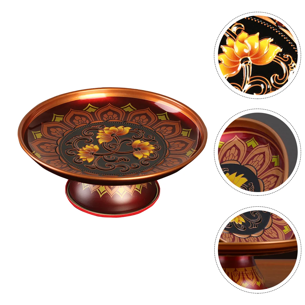 Tray Fruit Plate Offering Bowlserving Foodstand Platter Dessert Altar Mindfulness Plates Holder Cake Copper Dishes Storage
Tray Fruit Plate Offering Bowlserving Foodstand Platter Dessert Altar Mindfulness Plates Holder Cake Copper Dishes Storage