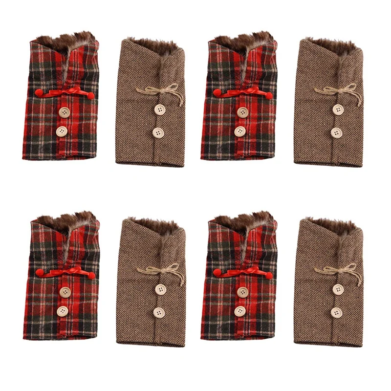 8Pcs Christmas Sweater Wine Bottle Cover, Newest Collar And Button Coat Design Wine Bottle Dress Sets (Style A)
8Pcs Christmas Sweater Wine Bottle Cover, Newest Collar And Button Coat Design Wine Bottle Dress Sets (Style A)