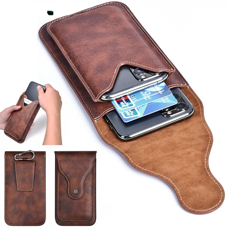 Small Belt Bag for Phone Universal Belt Pouch Holster Cover Case Vintage Leather Waist Bag Cellphone Loop Holster for Hiking
Small Belt Bag for Phone Universal Belt Pouch Holster Cover Case Vintage Leather Waist Bag Cellphone Loop Holster for Hiking