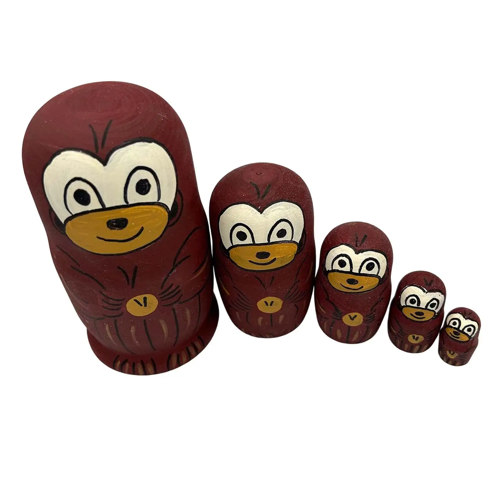 5Pcs Nesting Dolls Decoration Traditional Style Children Toy Handpainted Wood Classic Art Crafts Stacking Doll Party Bag Toy
5Pcs Nesting Dolls Decoration Traditional Style Children Toy Handpainted Wood Classic Art Crafts Stacking Doll Party Bag Toy