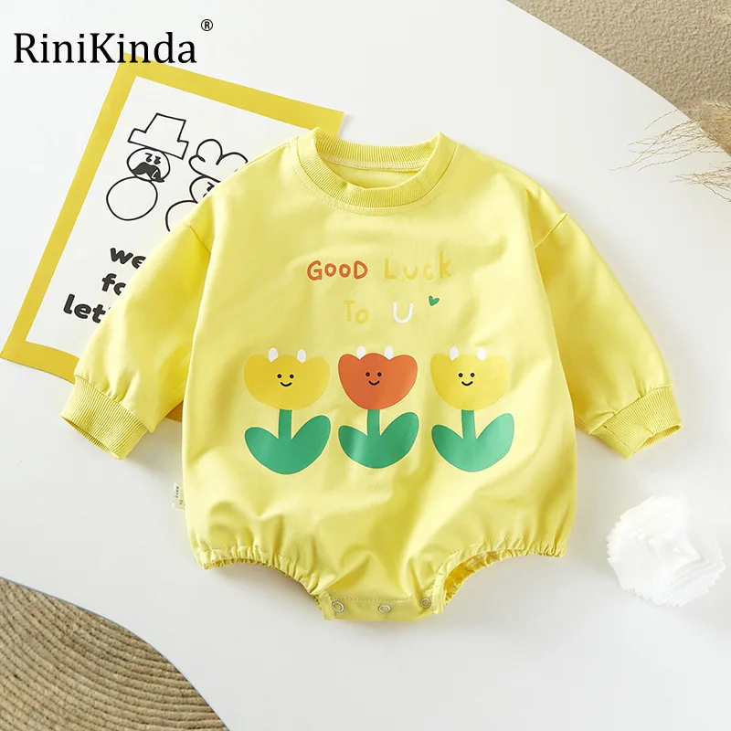RiniKinda 2022 Autumn Newborn Infant Baby Girls Romper Cute Floral Playsuit Jumpsuits Solid Cotton Ruffles Baby Clothing
RiniKinda 2022 Autumn Newborn Infant Baby Girls Romper Cute Floral Playsuit Jumpsuits Solid Cotton Ruffles Baby Clothing