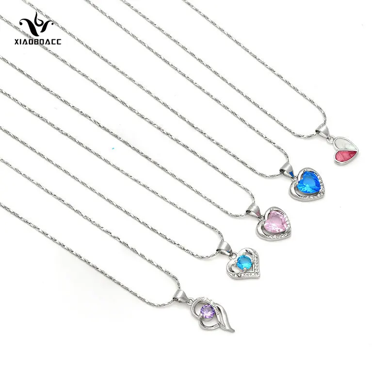 XiaoboACC S925 Silver Heart Diamond Necklace for Women Stainless Steel Choker Hypoallergenic Pendant Chain Necklaces
XiaoboACC S925 Silver Heart Diamond Necklace for Women Stainless Steel Choker Hypoallergenic Pendant Chain Necklaces