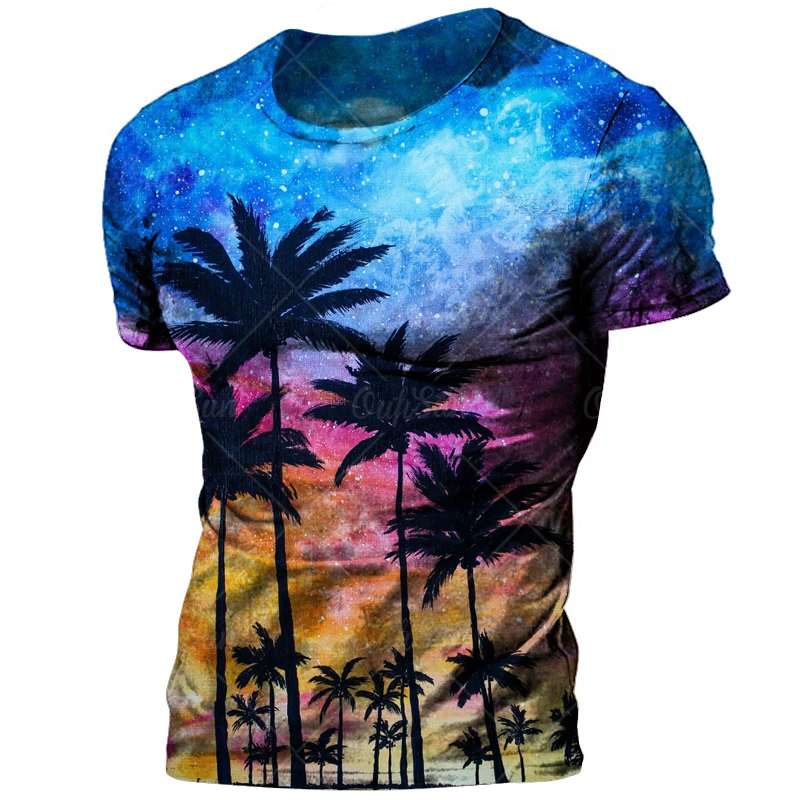 2022 Summer New Men's Beach T-shirt Casual Coconut Tree 3d Printed T Shirts For Men Oversized Short Sleeve Tops Tee Shirt Man
2022 Summer New Men's Beach T-shirt Casual Coconut Tree 3d Printed T Shirts For Men Oversized Short Sleeve Tops Tee Shirt Man